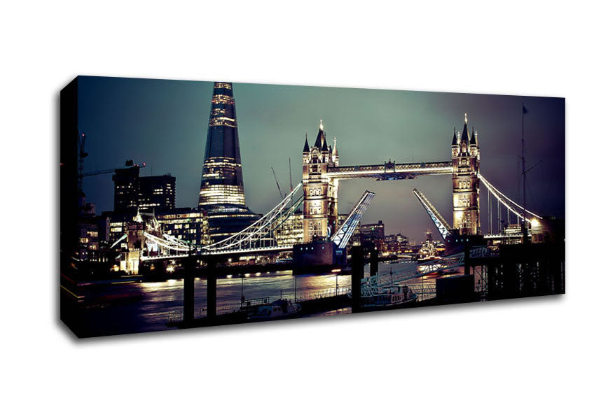 Picture of Tower Bridge Of London Panoramic Canvas Wall Art
