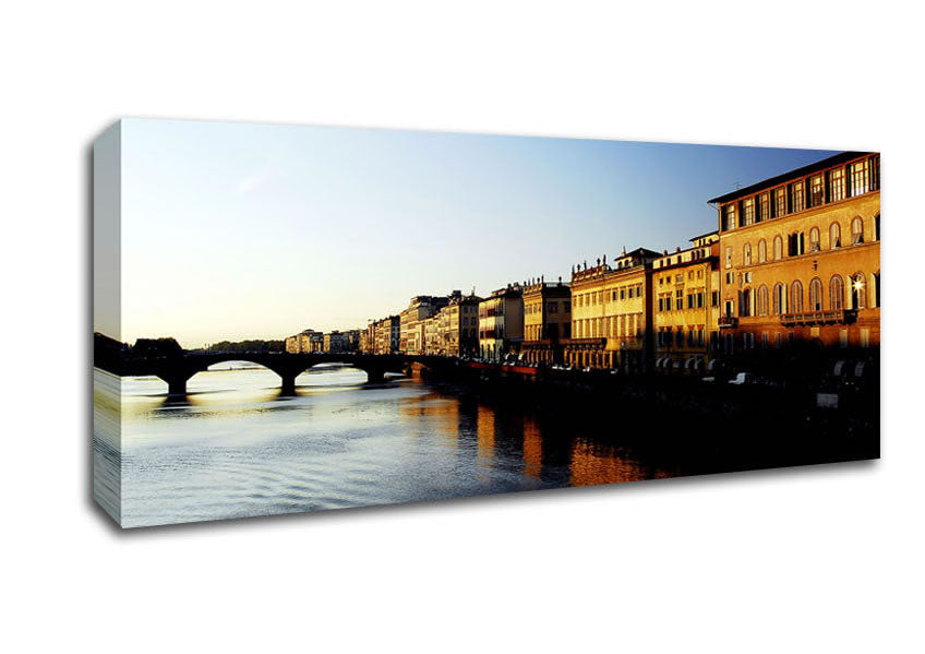Picture of Venice Waters Panoramic Canvas Wall Art