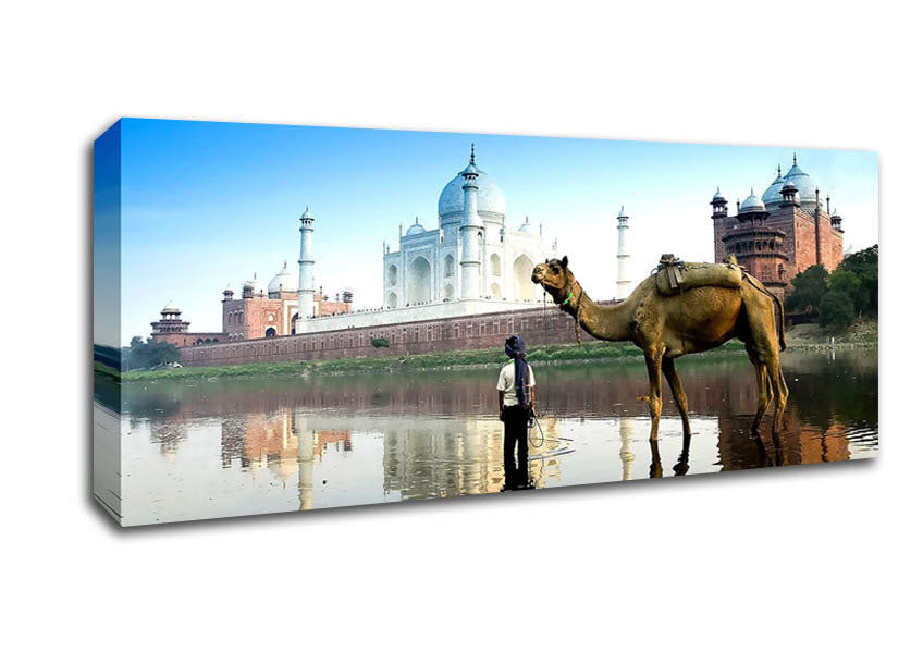 Picture of Yamuna River Agra India Panoramic Canvas Wall Art