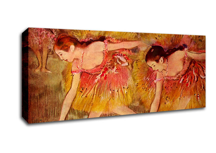 Picture of Degas Ballet Dancers Panoramic Canvas Wall Art