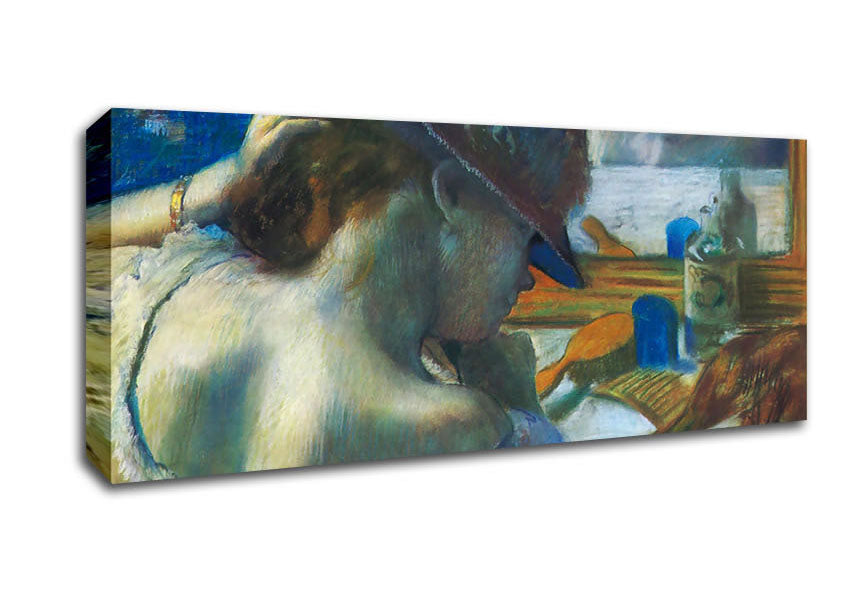Picture of Degas Before The Mirror Panoramic Canvas Wall Art