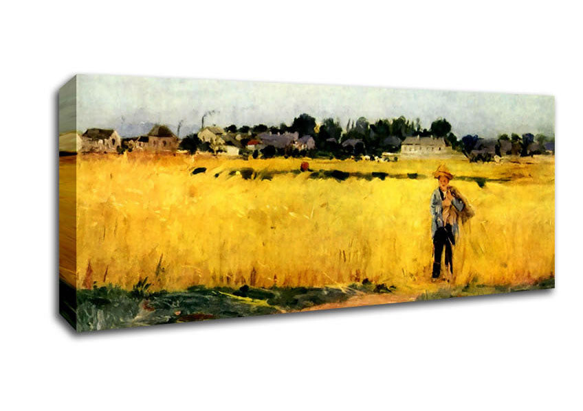 Picture of Morisot Cornfield Panoramic Canvas Wall Art