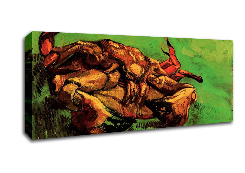 Picture of Van Gogh Crab On Its Back Panoramic Canvas Wall Art