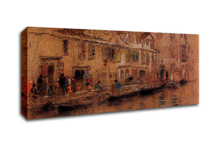 Picture of Whistler Fondamenta Dei Mori Panoramic Canvas Wall Art