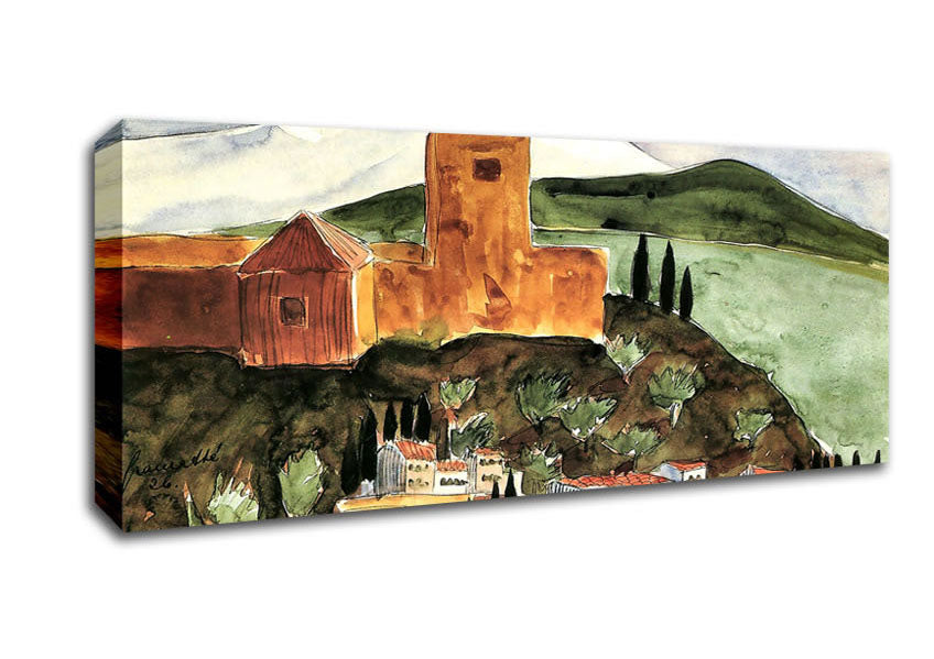 Picture of Walter Gramatte Granada 2 Panoramic Canvas Wall Art