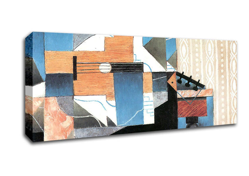 Picture of Juan Gris Guitar On A Table Panoramic Canvas Wall Art