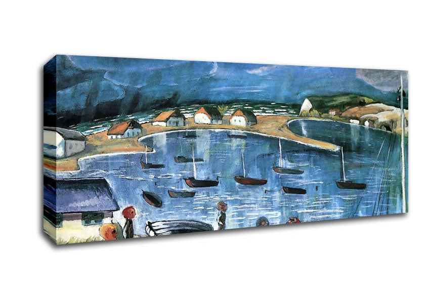 Picture of Walter Gramatte Hiddensoe Panoramic Canvas Wall Art