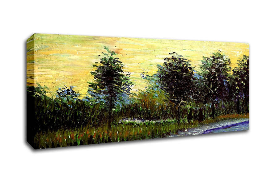 Picture of Van Gogh Lane In Voyer D Argenson Park At Asnieres Panoramic Canvas Wall Art