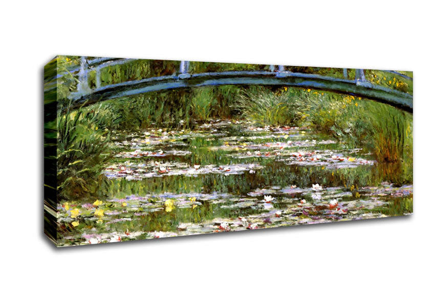 Picture of Monet Le Pont Japonais Panoramic Canvas Wall Art