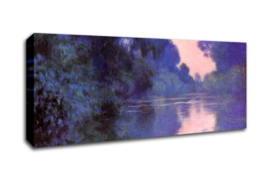 Picture of Monet Seine Arm At Giverny Panoramic Canvas Wall Art