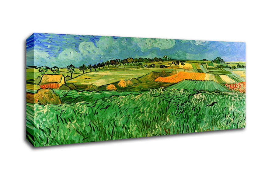 Picture of Van Gogh Plain Near Auvers Panoramic Canvas Wall Art