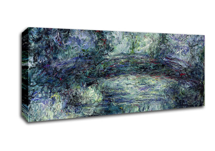 Picture of Monet Pont Japonais Japanilainen Silta Panoramic Canvas Wall Art