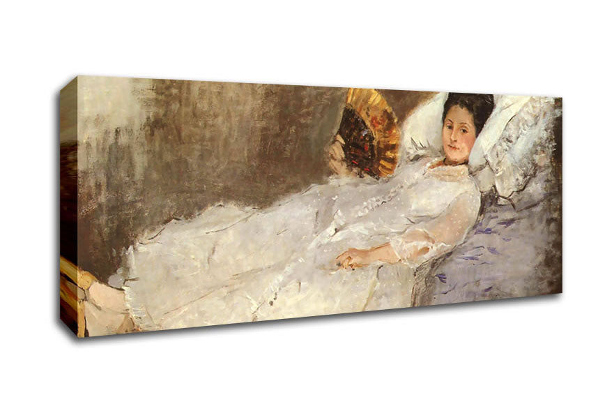 Picture of Morisot Portrait Of Madame Hubard Panoramic Canvas Wall Art