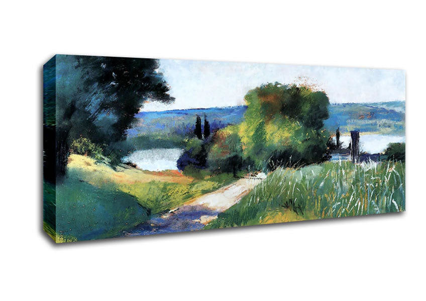 Picture of Lesser Ury Sea And Landscape Panoramic Canvas Wall Art