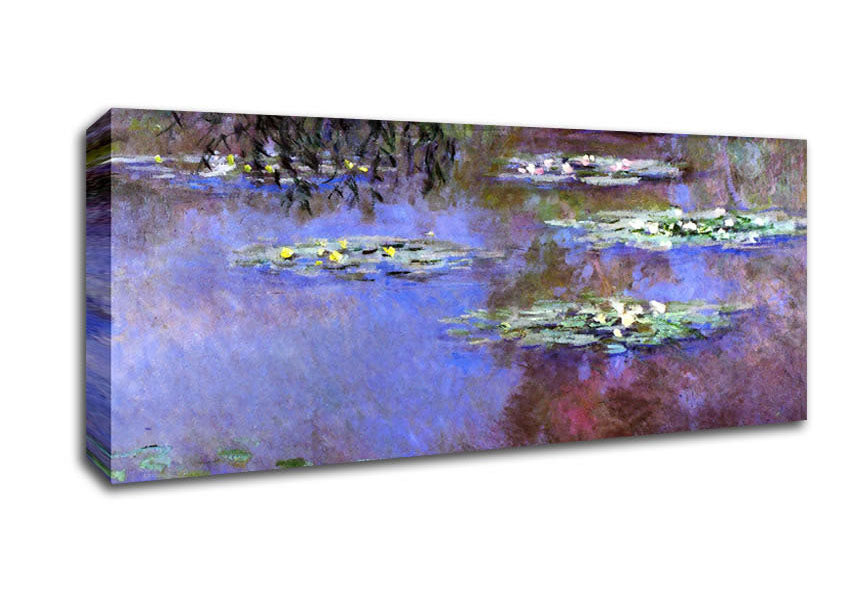 Picture of Monet Sea Roses Panoramic Canvas Wall Art