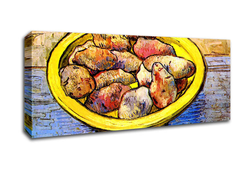 Picture of Van Gogh Still Life With Potatoes Panoramic Canvas Wall Art