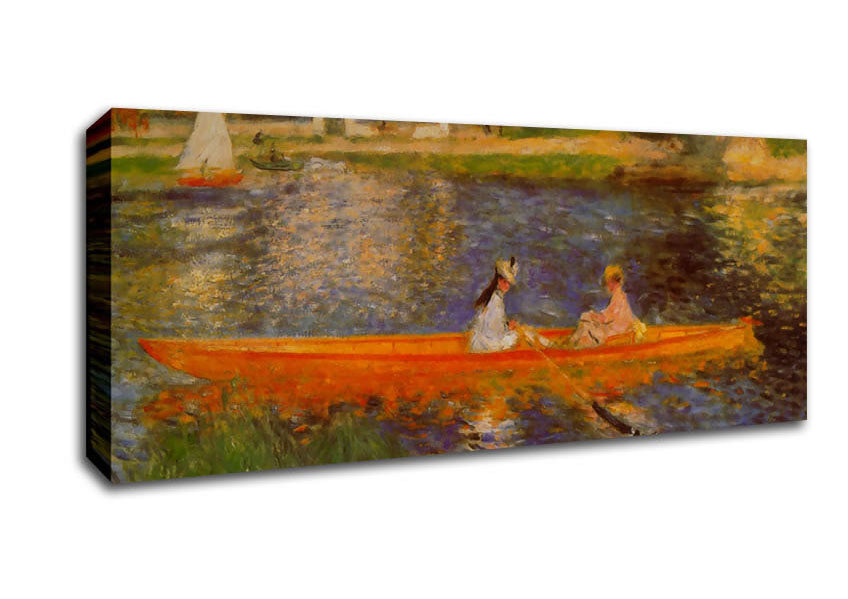 Picture of Renoir The Seine Panoramic Canvas Wall Art