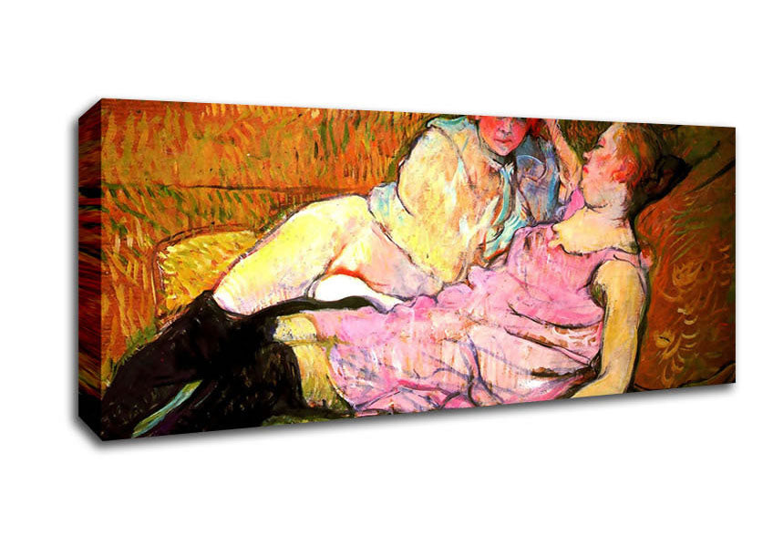 Picture of Toulouse Lautrec The Sofa Panoramic Canvas Wall Art