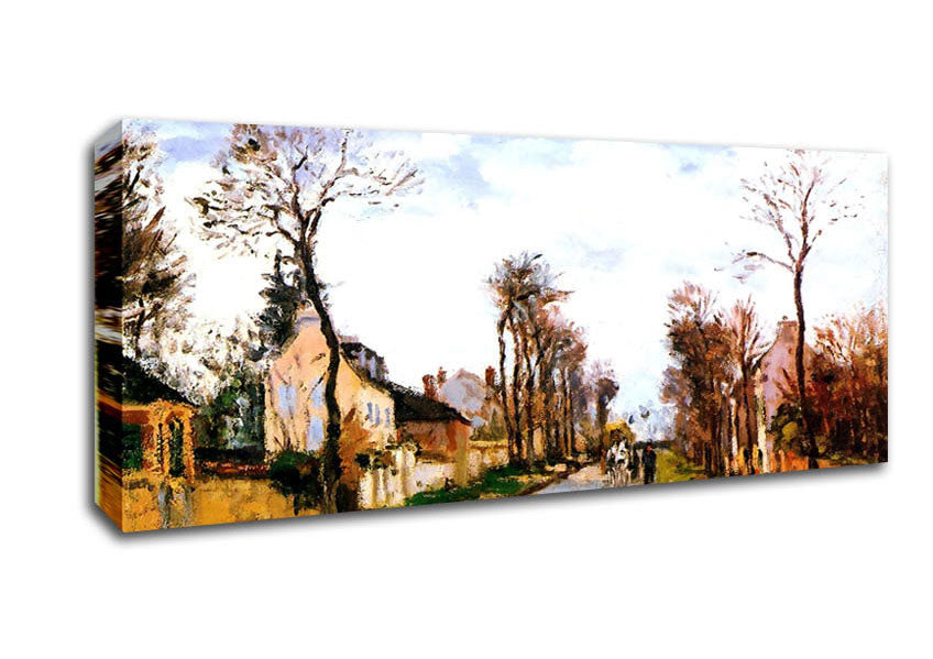 Picture of The Versailles Road 2 By Pissarro Panoramic Canvas Wall Art