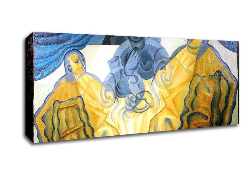 Picture of Juan Gris Three Masks Panoramic Canvas Wall Art