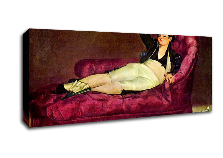 Picture of Manet Young Woman In Spanish Dress Panoramic Canvas Wall Art