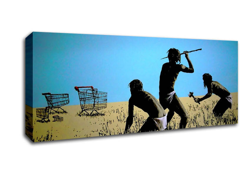 Picture of Trolley Hunters Panoramic Canvas Wall Art