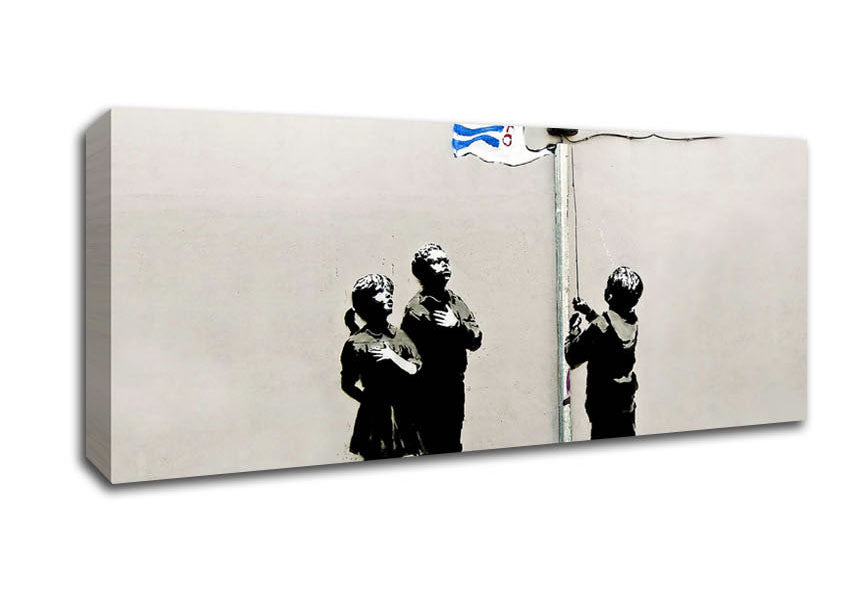 Picture of Homage To The Tesco Flag Landscape Panoramic Canvas Wall Art