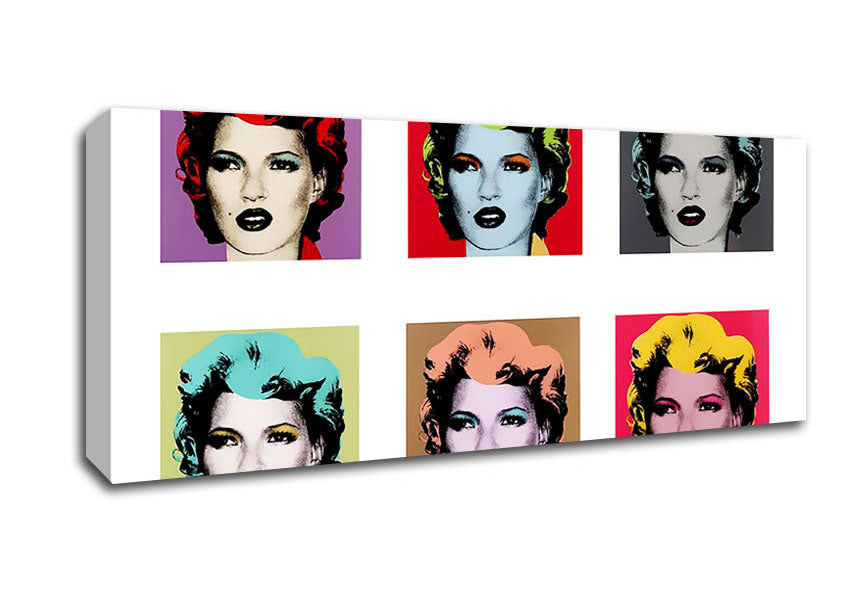 Picture of Kate Moss 6 Panoramic Canvas Wall Art
