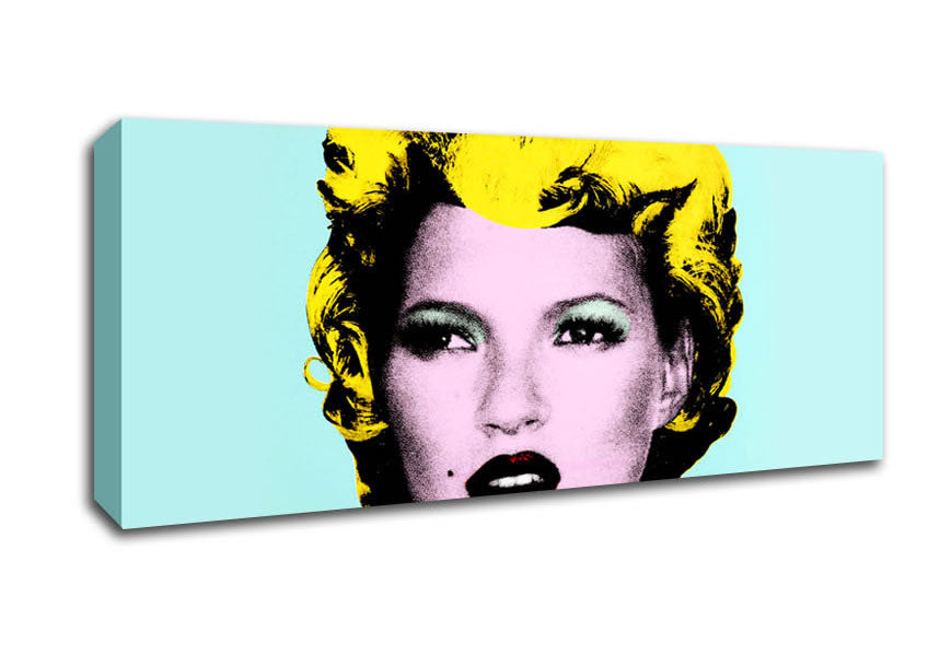Picture of Kate Moss Panoramic Canvas Wall Art