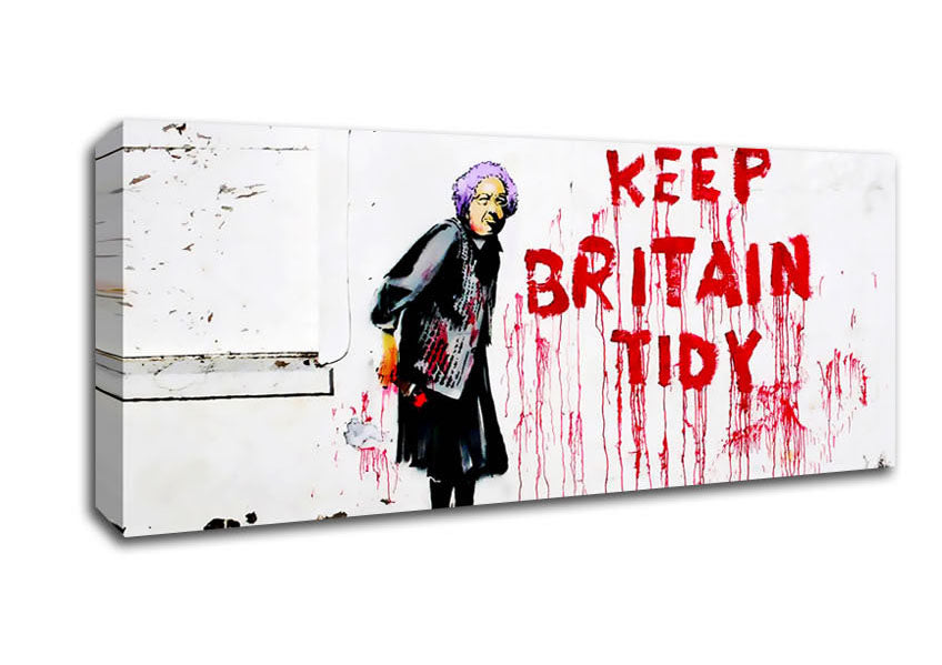 Picture of Keep Britain Tidy Panoramic Canvas Wall Art