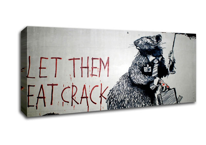 Picture of Let Them Eat Crack Panoramic Canvas Wall Art