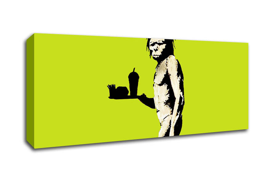 Picture of Mcdonalds Caveman Lime Panoramic Canvas Wall Art