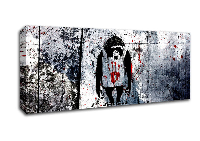 Picture of Monkey Panoramic Canvas Wall Art
