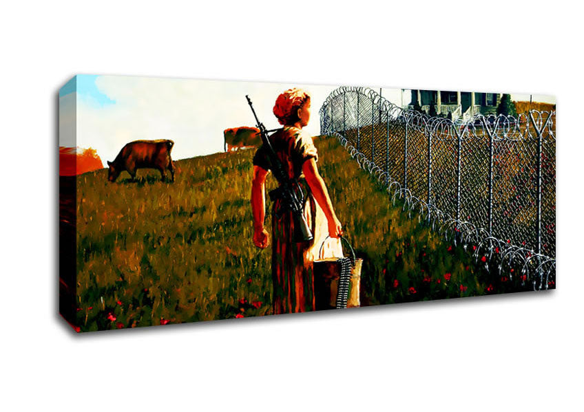 Picture of New Way Of Country Living Panoramic Canvas Wall Art