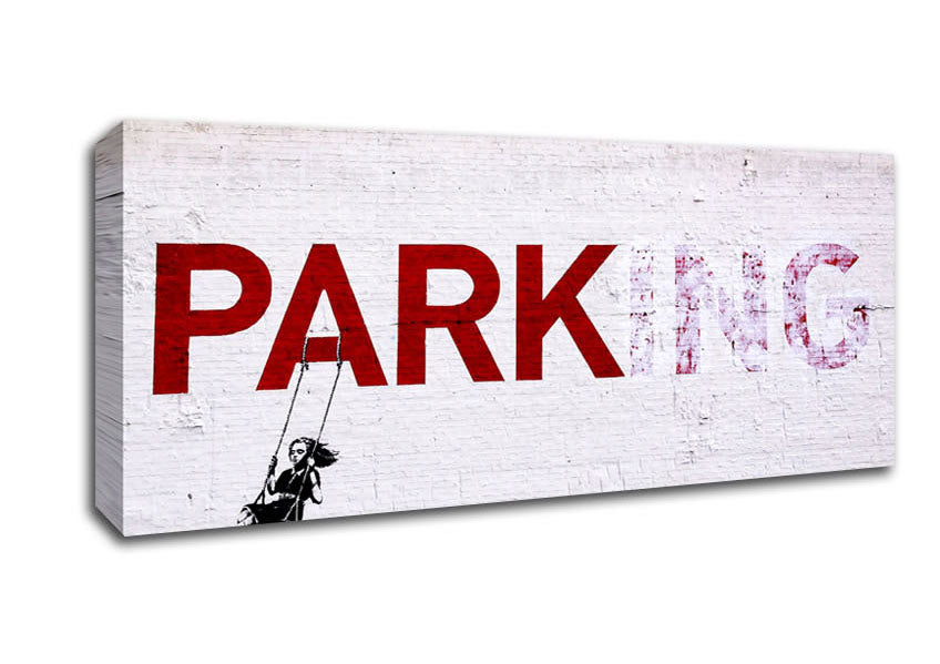 Picture of Park Or Parking Panoramic Canvas Wall Art