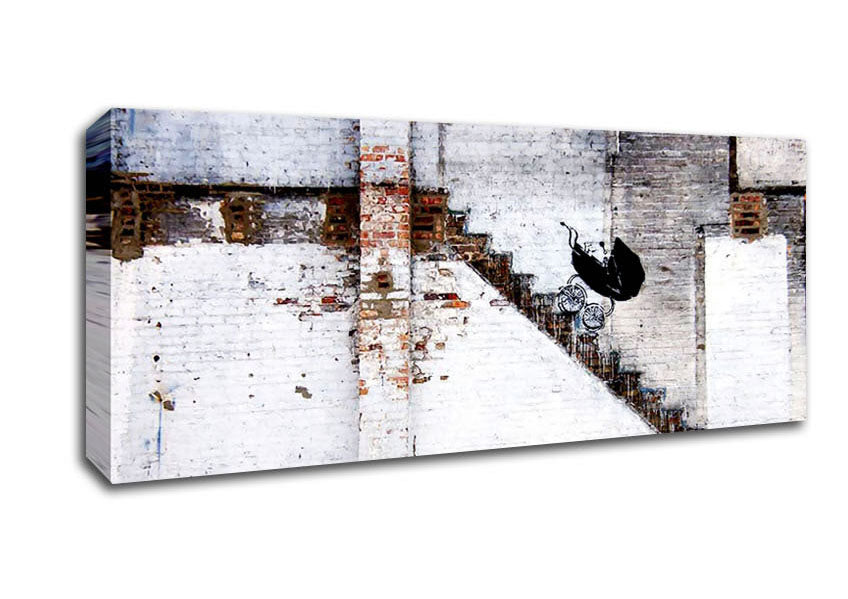 Picture of Pram Wars Panoramic Canvas Wall Art