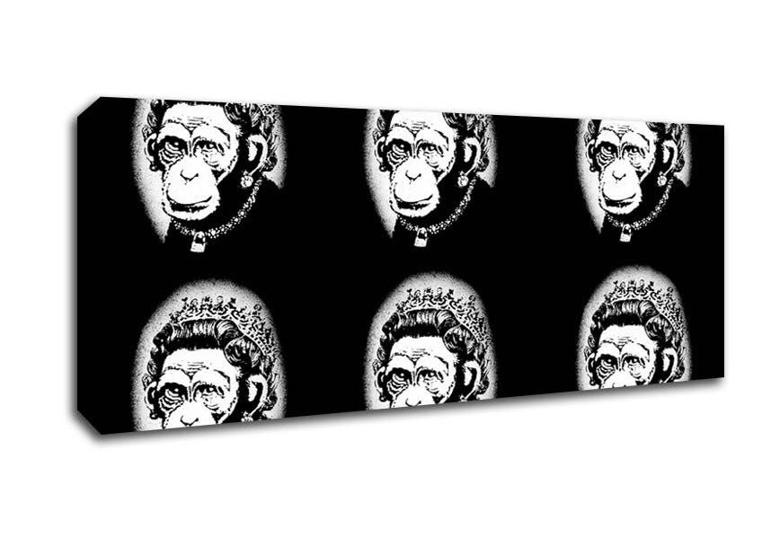Picture of Queen Monkey Panoramic Canvas Wall Art