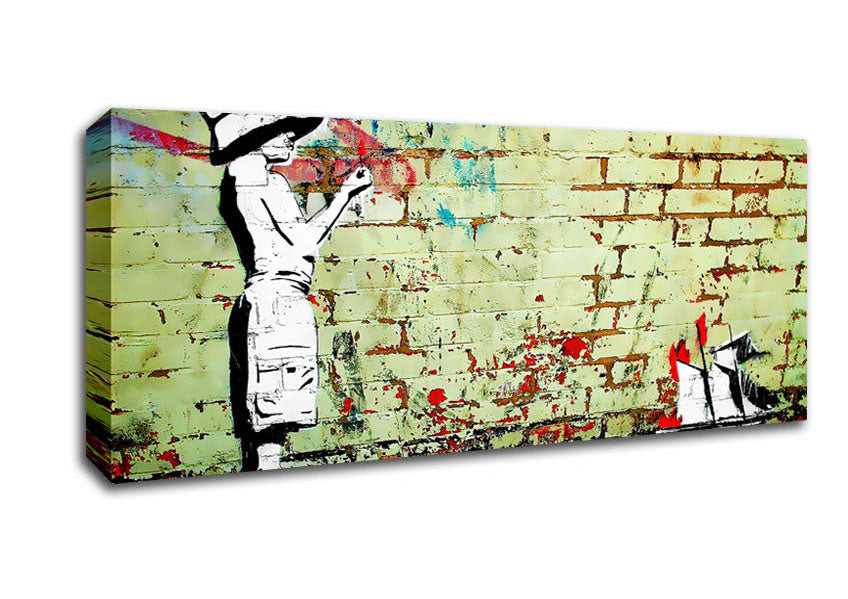 Picture of Sailboat Ablaze Panoramic Canvas Wall Art