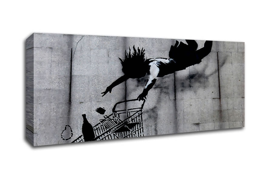 Picture of Shop Till You Drop Panoramic Canvas Wall Art
