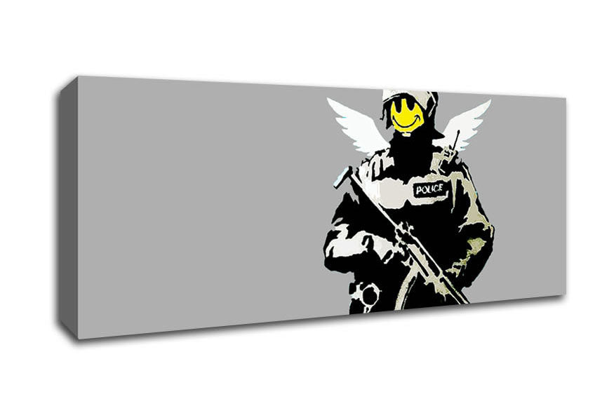 Picture of Smiley Face Angel Panoramic Canvas Wall Art