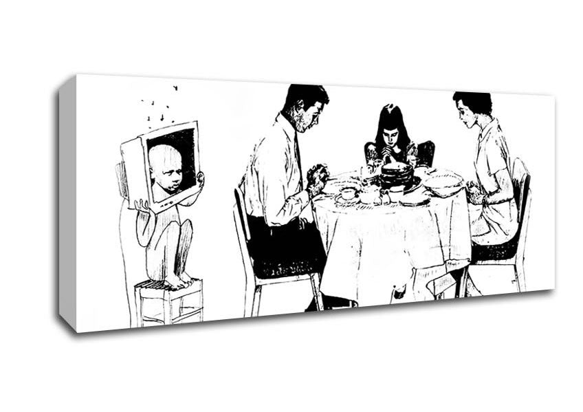 Picture of Tv Monster Panoramic Canvas Wall Art