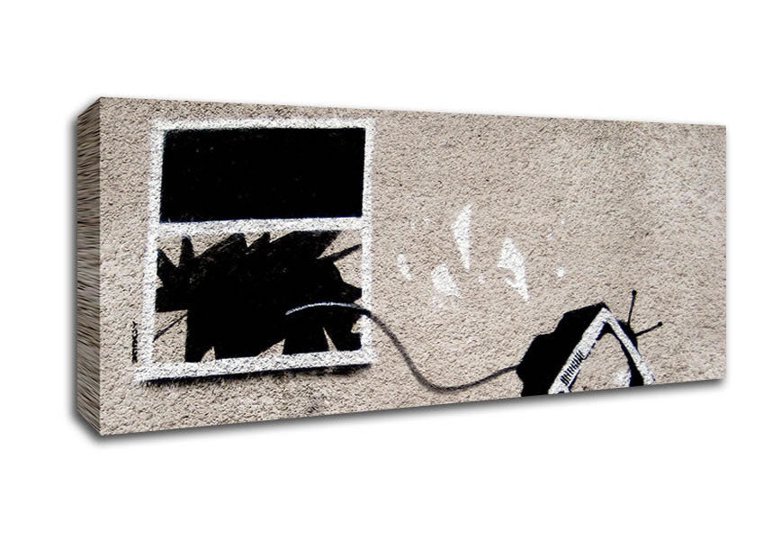 Picture of Tv Tantrum Panoramic Canvas Wall Art