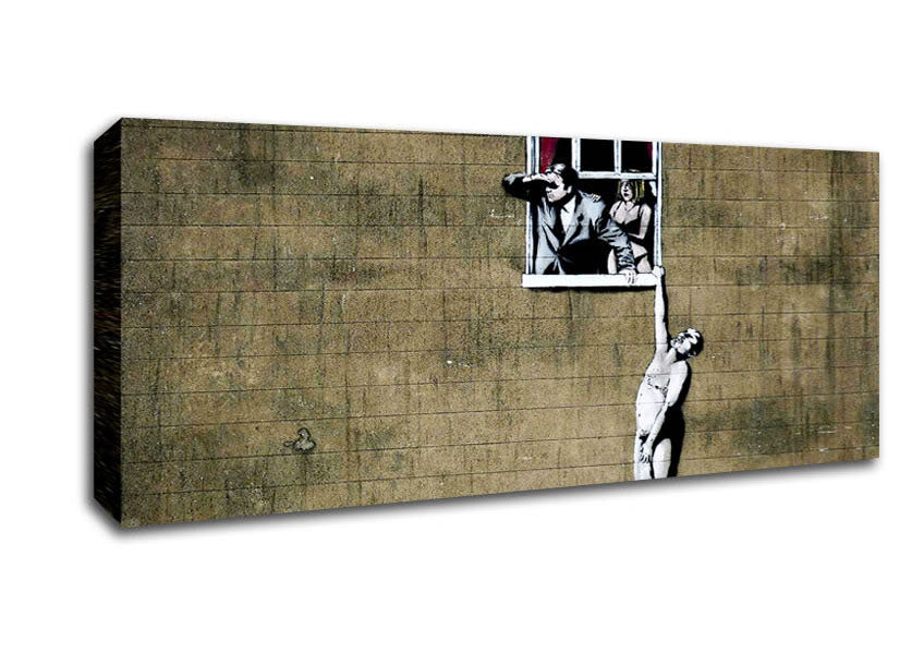 Picture of Window Lovers Original Panoramic Canvas Wall Art