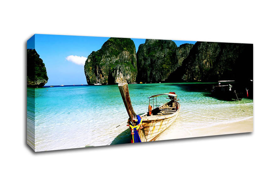 Picture of Paradise Adventures In Thailand Panoramic Canvas Wall Art