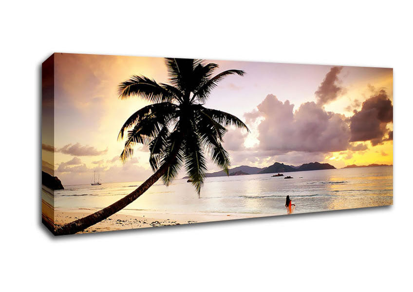 Picture of Rainbow Paradise Panoramic Canvas Wall Art