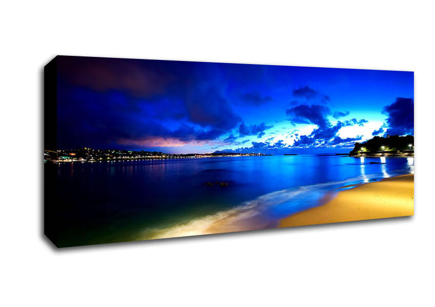 Picture of Saint Jean De Luz Beach Panoramic Canvas Wall Art