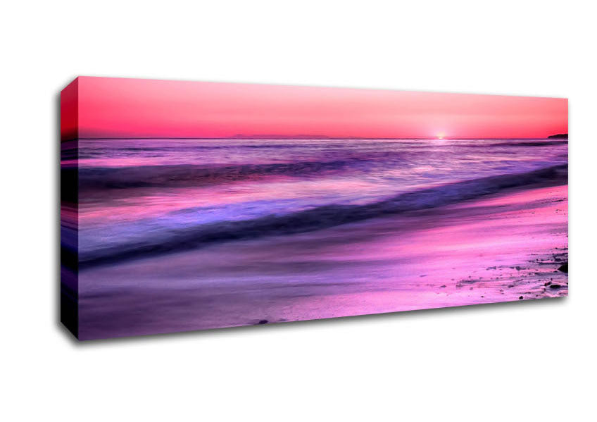 Picture of Sunset Dana Point San Clemente Califonia Panoramic Canvas Wall Art