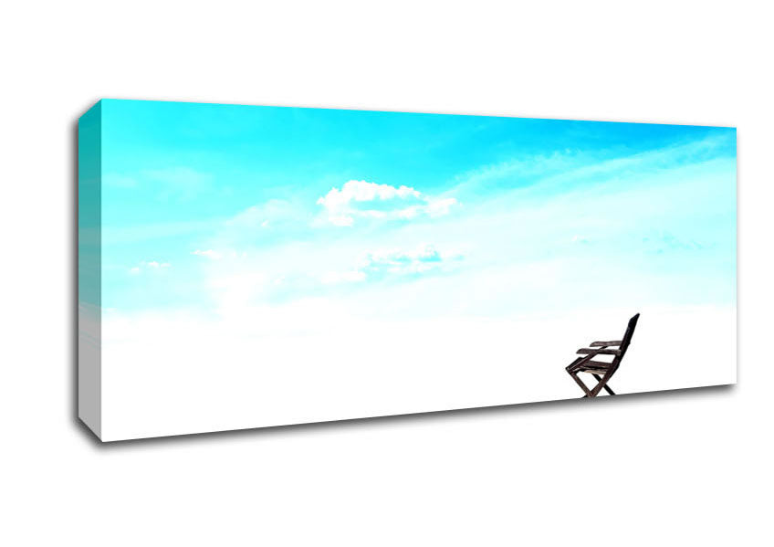 Picture of Stillness On The Beach Horizon Panoramic Canvas Wall Art
