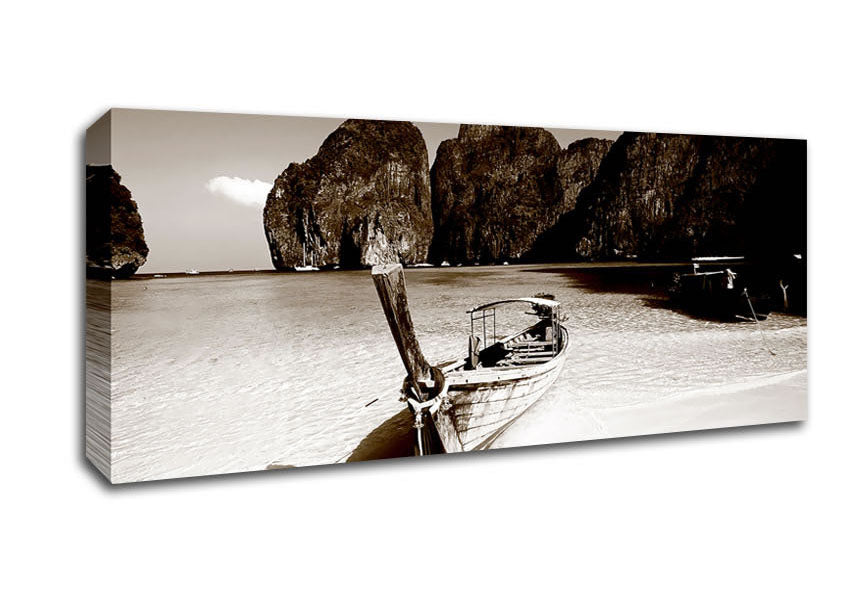 Picture of Paradise Cove Coco Panoramic Canvas Wall Art