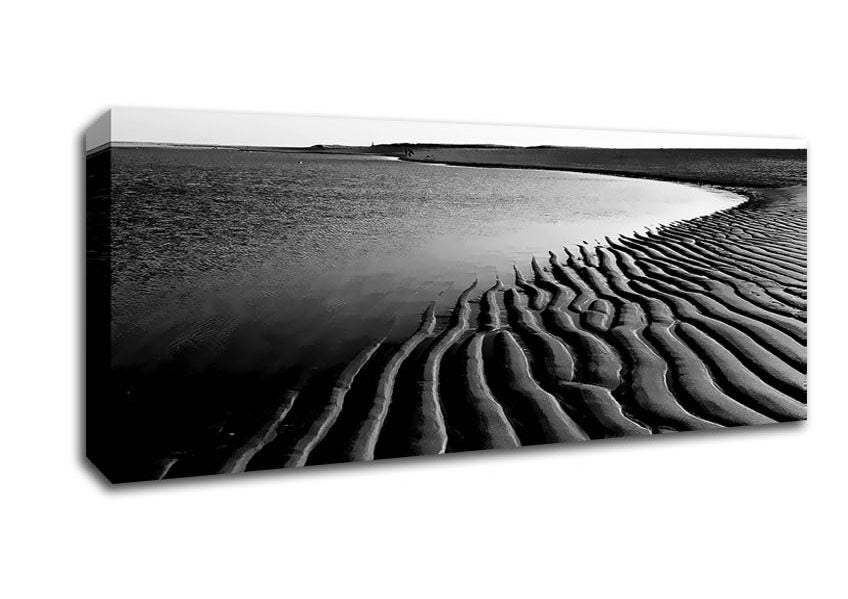 Picture of Ripples Of Sand Panoramic Canvas Wall Art